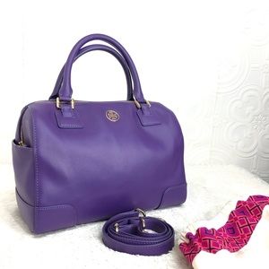🌸OFFERS?🌸Tory Burch Leather Purple Satchel